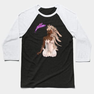 Wonderful fairy with fantasy bird Baseball T-Shirt